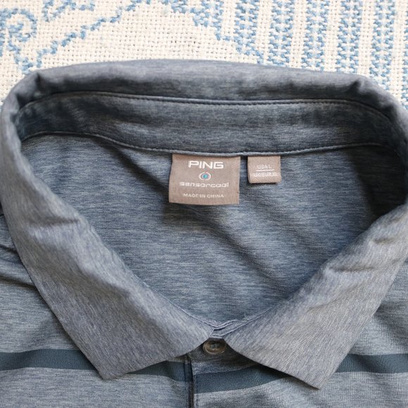 Ping Sensor Cool Golf Shirt Polo Men's Size L - Picture 7 of 12